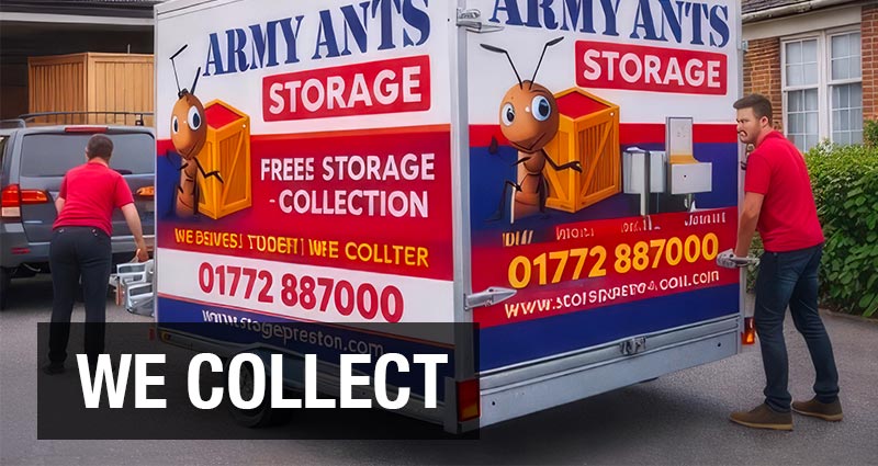 storage with forklift truck